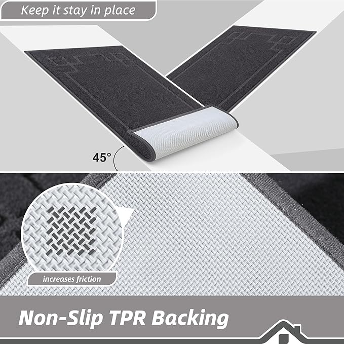 BEQHAUSE Door Mat 32" x 48", Non-Slip Door Mats Indoor Entryway Rugs Washable - Image 4