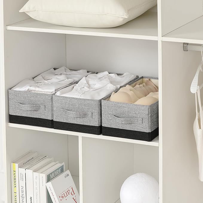 linen closet organizers and storage, 3 Pack Large Storage Baskets, Clothing - Image 9