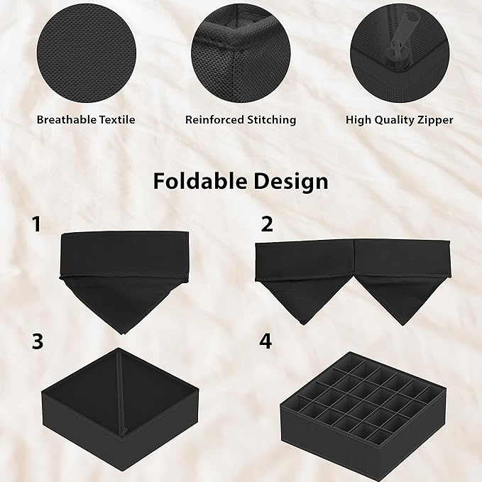 Simple Houseware 4-Pack Drawer Organizer Set - Image 5