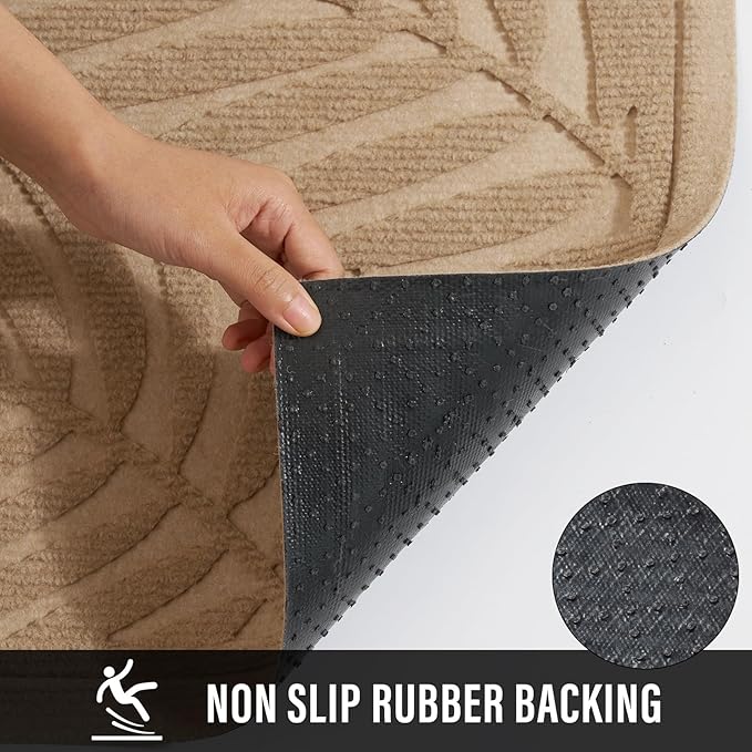 Front Door Mat, Absorbent Resist Dirt Welcome Door Mat Indoor Outdoor, - Image 4