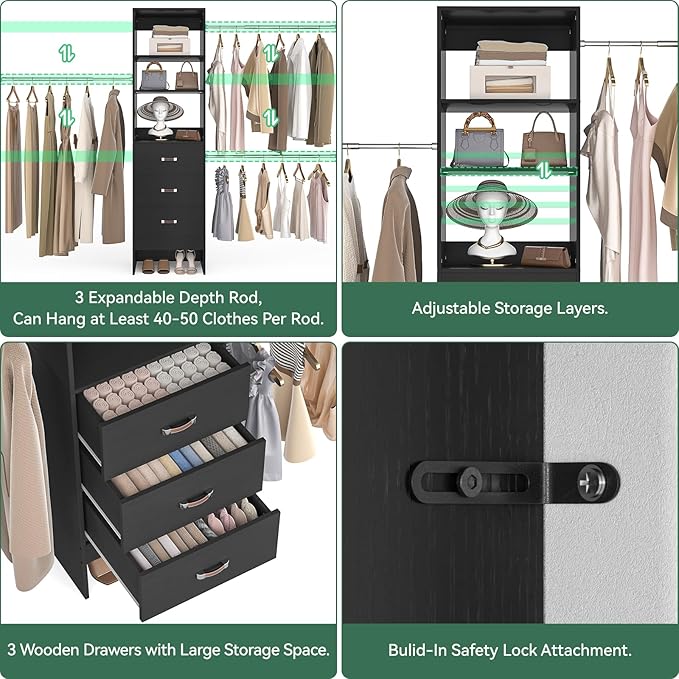 96'' Closet Organizer System - Image 6