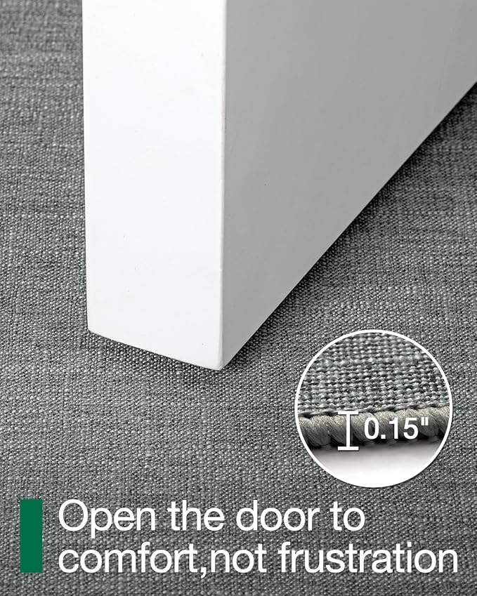 LUMI Ultra Thin Door Mat for Entryway, Low Profile Non Slip Rubber Backing - Image 4