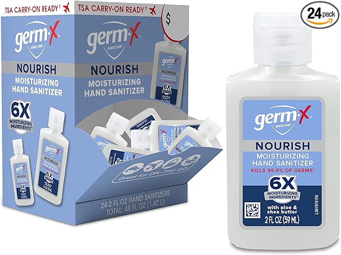 Germ-X Nourish Hand Sanitizer, 2-in-1 Moisturizing and Sanitizing Formula by Germ-X
