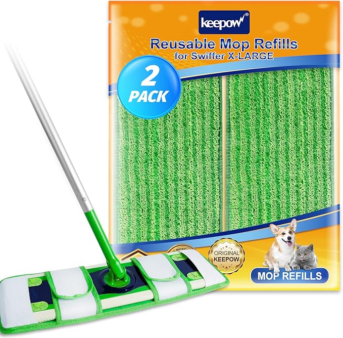 KEEPOW XL Dry Sweeping Cloths for Swiffer XL, Dry Refills for Swiffer XL Mop by KEEPOW
