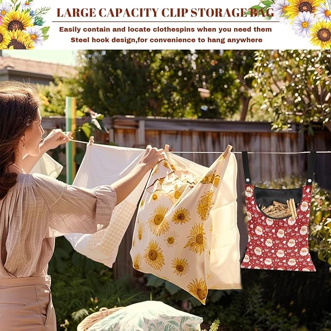 Clothespin Bag with Hanging Rope - Image 5