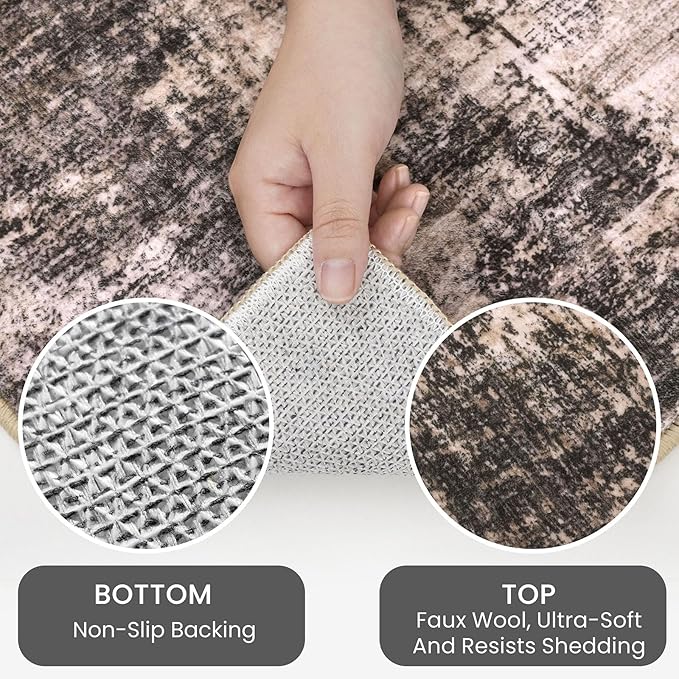 IOHOUZE Abstract Runner Rug 2x6 Ft Washable Runners - Image 3