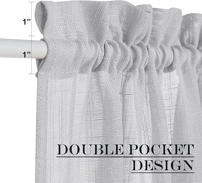 NICETOWN Door Curtain Panel Sheer - Image 5