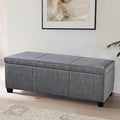 BELLEZE Storage Ottoman, 47 Inch Bench Bedroom Bench by BELLEZE