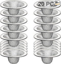 20Pcs Small Drain Mesh Basket, 2.125'' Bathroom Sink Drain Strainer Screen Mesh by Beyoslf