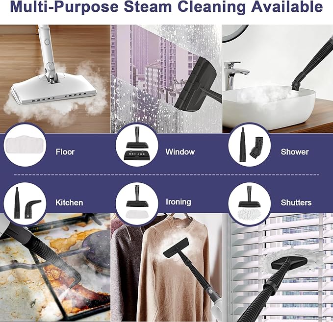 Steam Cleaner, 6 in1 Rotated Steam Mop Cleaner - Image 5