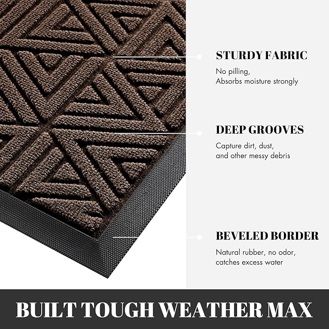 Yimobra Front Door Mat Outside Entrance 72 x 24, Waterproof and Washable - Image 4