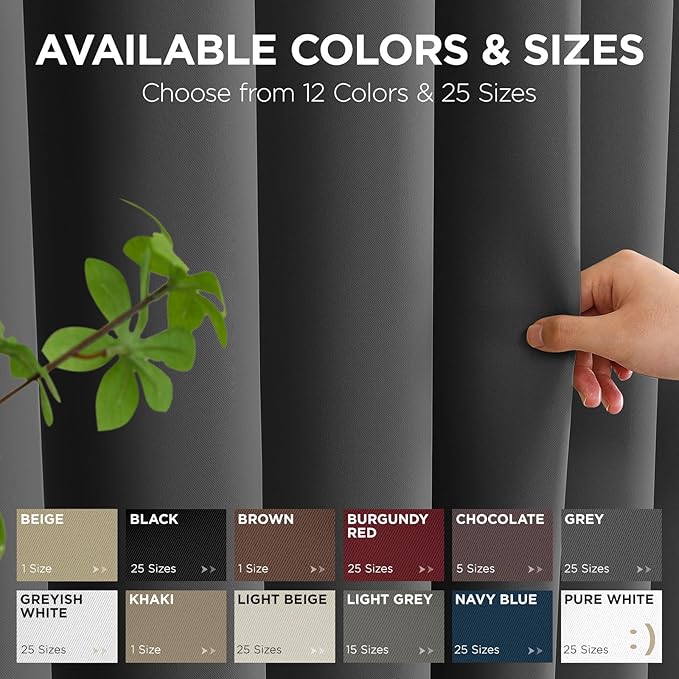 Joydeco Blackout Door Curtain for Doorway Privacy 72 Inches Long, Grommet - Image 7