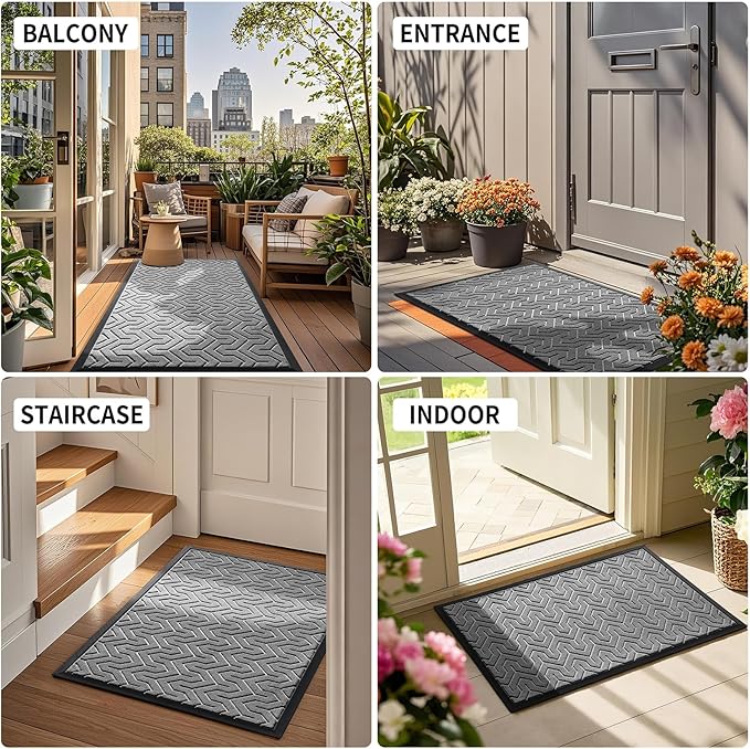 Yimobra Large Door Mat Outside Entrance 47x32, Waterproof Heavy Duty Outdoor - Image 6
