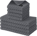Fintale 100% Cotton Kitchen Towels and Dishcloths Set, 12 x 12 & 15 x 25 Inches by Fintale