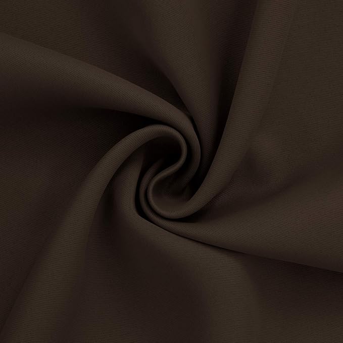 BGment Brown Blackout Curtains for Kitchen Cafe Window - Image 7
