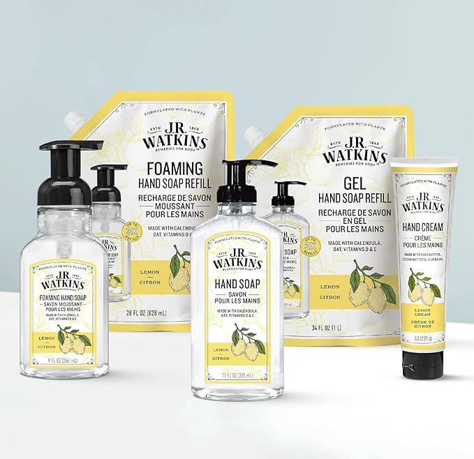 J.R. Watkins Liquid Hand Soap Lemon Refill, 34 Fl Oz - Image 4