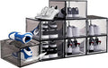 8 Pack Shoes Box Display Case Thicken Shoe Organizer Stackable Boxes by DAYOOH