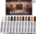 Lifreer Revolutionary Furniture Touch Up Markers, 12 Colors Wood Scratch Repair by Lifreer