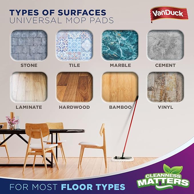 VanDuck 100% Cotton Terry Mop Pad 15x8 inch - Image 6