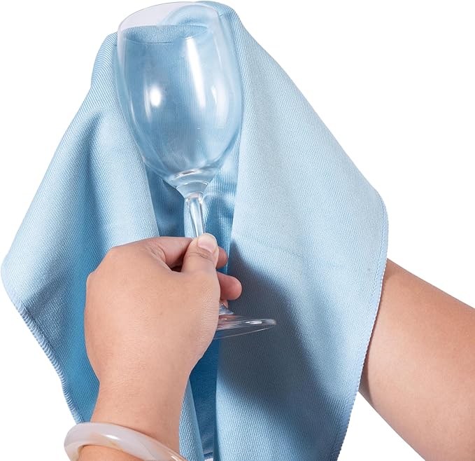 KLNYOO Microfiber Glass Cleaning Cloths Lint Free Streak Free Quickly and - Image 5