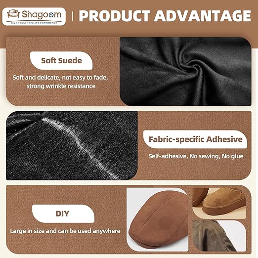 Suede Repair Patch, Large Fabric Repair Tape, Self-Adhesive Patches - Image 3