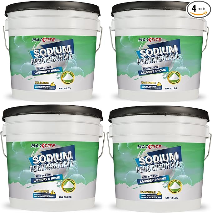 MAXTITE Sodium Percarbonate 100% Pure Solid Hydrogen Peroxide/Oxygenated Bleach by MAXTITE