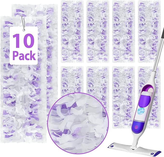 10 Count ‌Disposable Heavy-Duty Power Mop Pads Refills by Unknown