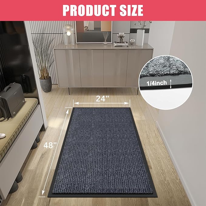 Kuyal Front Door Mat, Commercial Floor Inside Outside Entrance, Heavy Duty - Image 3