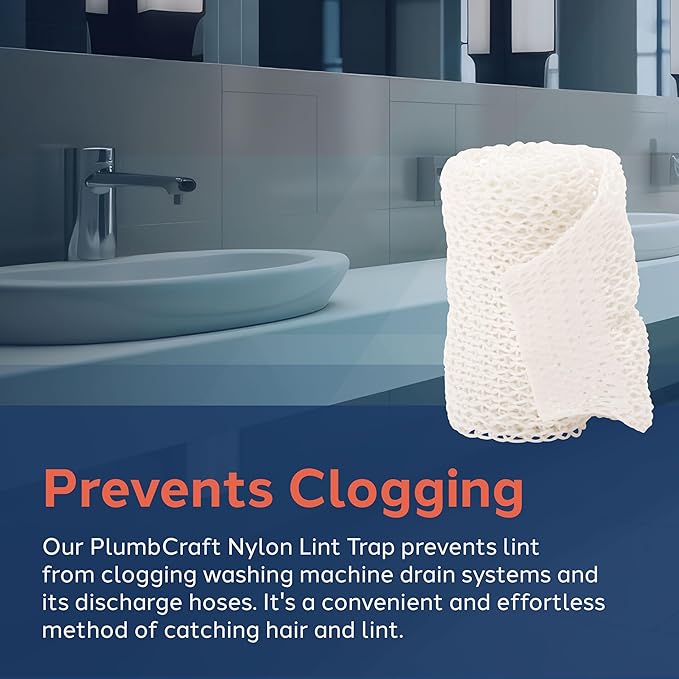 PlumbCraft Nylon Lint Trap for Hose Ends for Washing Machine Drain Systems - Image 4