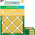 Filterbuy 24x25x1 Air Filter MERV 11 Allergen Defense Replacement, by Filterbuy
