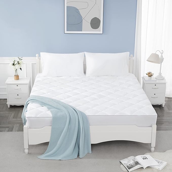 Sunflower Queen Mattress Pad Cover, Cotton Mattress Cover Hypoallergenic - Image 6