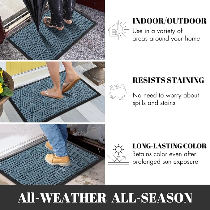 Yimobra Outdoor Mats for Front Door 29.5x17, All-Weather Waterproof Non-Slip - Image 5