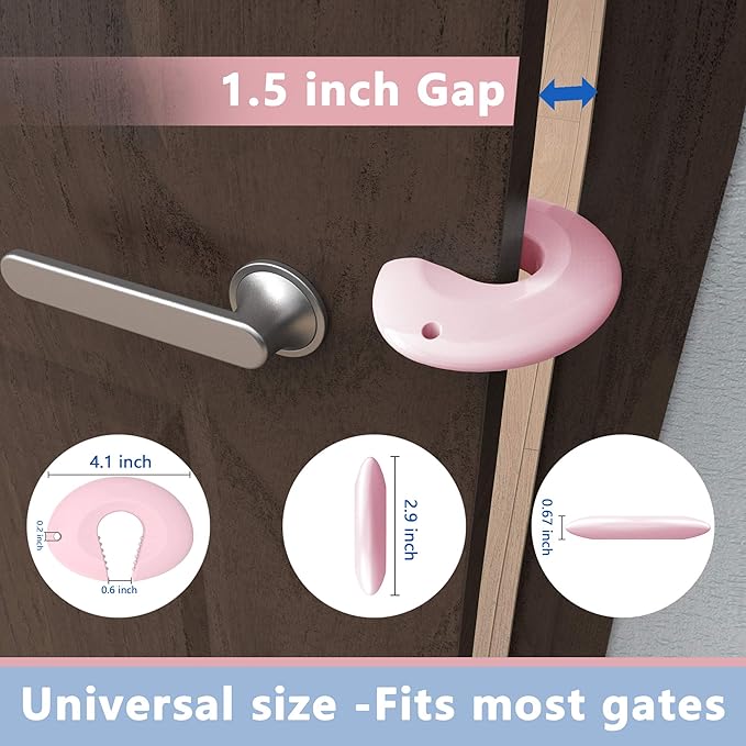 Silicone Door Pinch Guard and Door Slam Stopper, Durable Finger Pinch Guard - Image 8