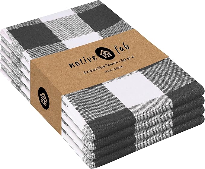 Native Fab 4-Pack Kitchen Towel by NativeFab