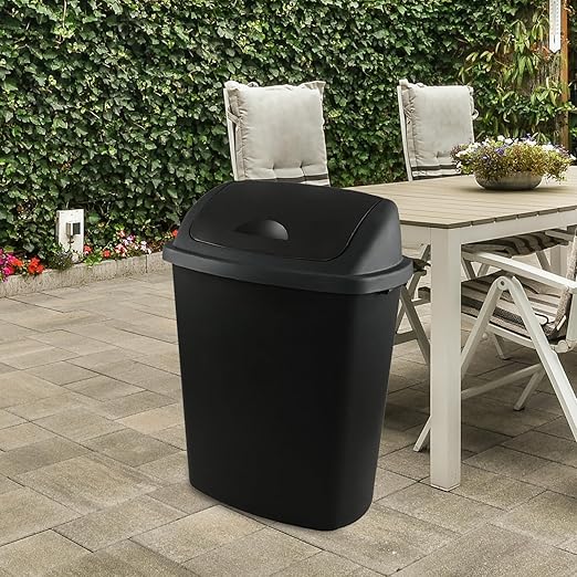 18 Gallon Large Plastic Kitchen Trash Can - Image 4