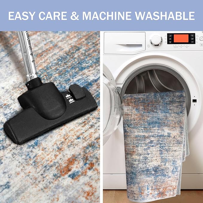 IOHOUZE Abstract Area Rugs 9x12 Ft Washable Large Rugs - Image 3