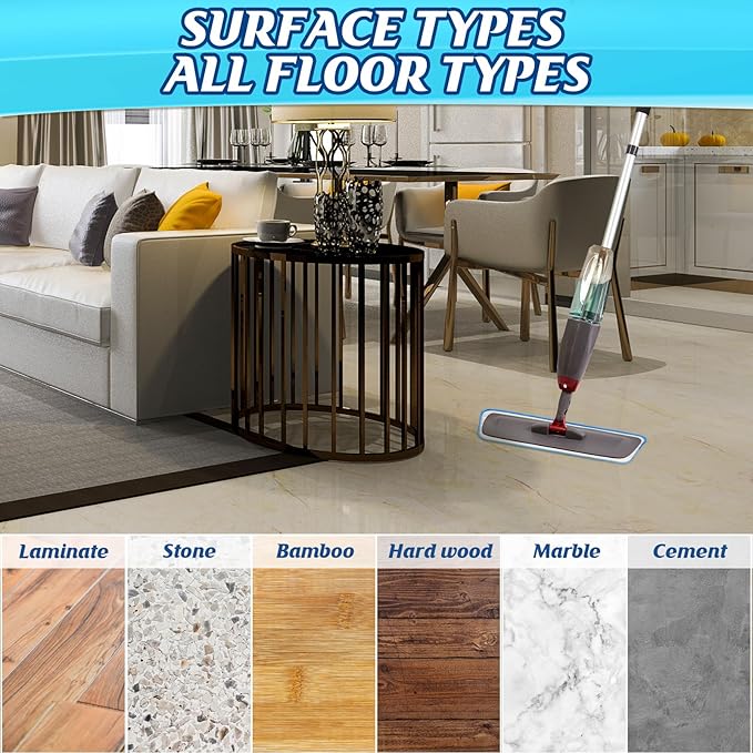48 Pcs Microfiber Mop Pads Machine Washable Cleaning Flat Mop Head Replacement - Image 6