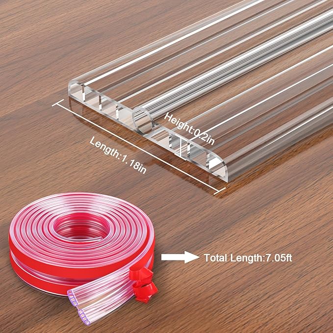 HOMREALM Baby Proofing 7.05ft Long Corner Guards Furniture Corner & Edge Safety - Image 2