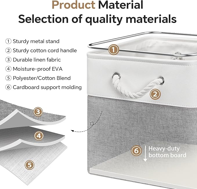 13x13 Inch Cube Storage Bins - Image 4