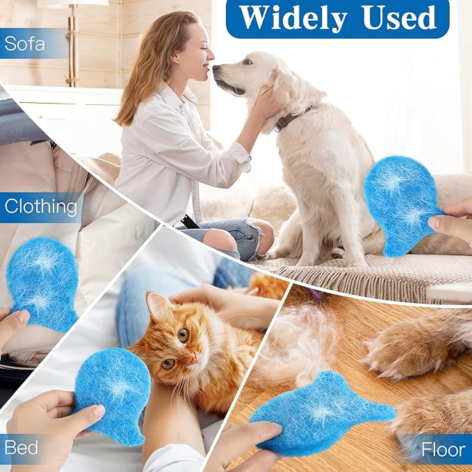 12PCS Pet Hair Remover for Laundry, Reusable Laundry Pet Hair Catcher, Soft - Image 7