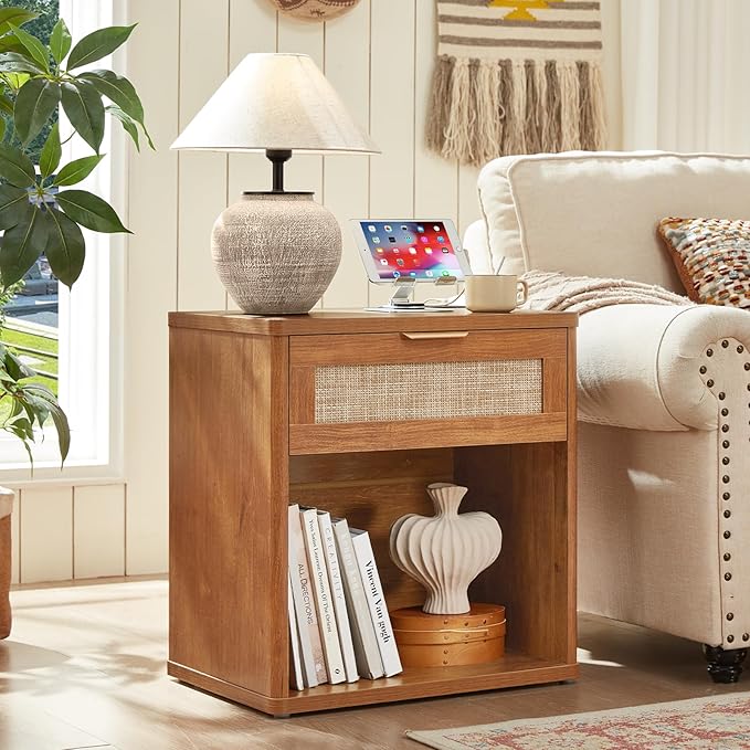 LEYAOYAO Rattan Nightstand - Image 4
