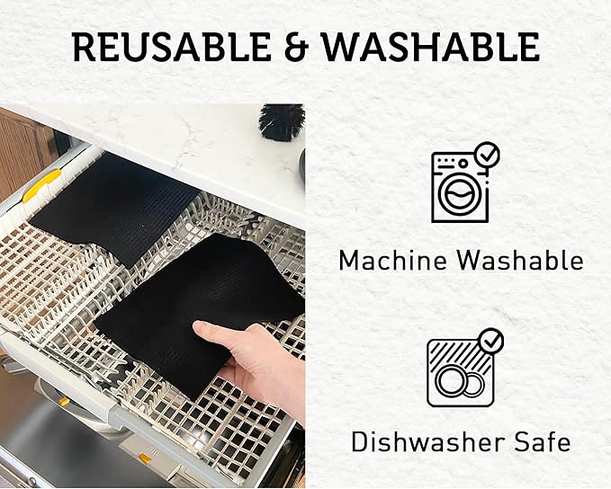 Nordhus Design Large Swedish Dishcloths, 10 Pack Grey- 9.5 X 8 inch Reusable - Image 4
