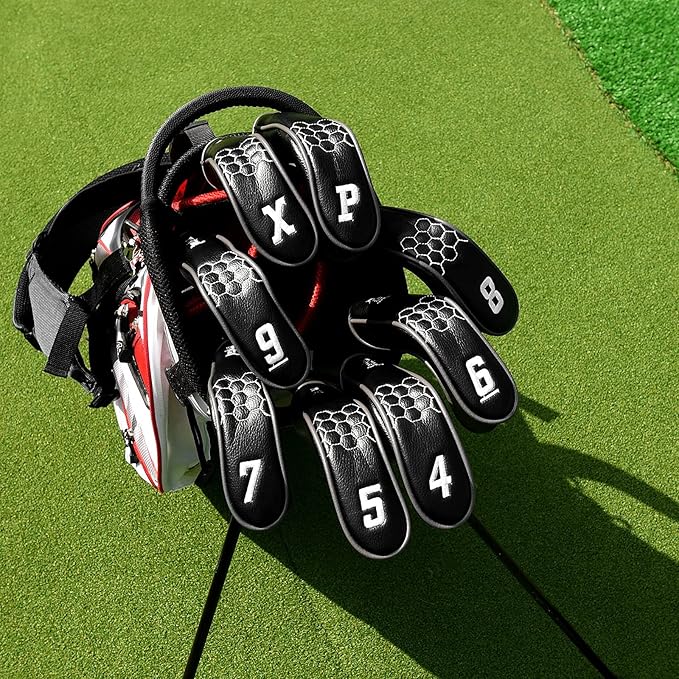 mytag 8PCS Golf Hybrid Iron Covers Set, Knit Hybrid Head Covers, Fits Cobra T - Image 3