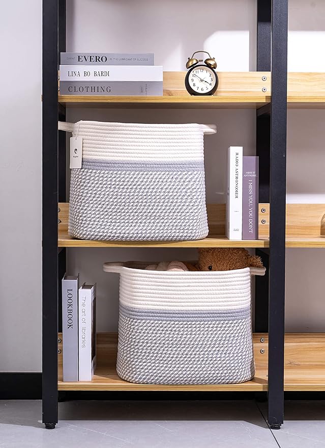 Medium and Large Woven Basket//With Handle, Used - Image 6