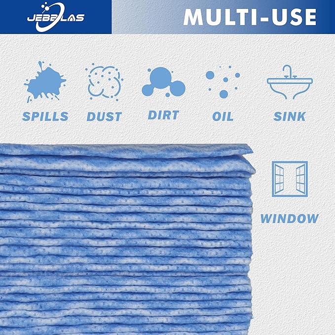 JEBBLAS Handi Wipes Reusable Cloths Dry Cleaning Cloths Dish Towel Kitchen - Image 4