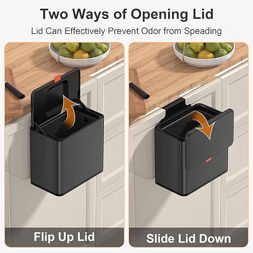 Mbillion Kitchen Compost Bin Hanging Trash Can - Image 4