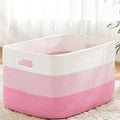 Blanket Basket, Rectangle Woven Baskets by Artfeel
