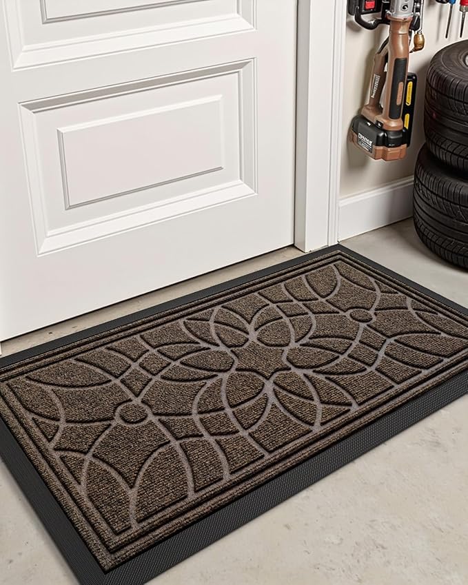 DEXI Front Door Mat Outside Entrance, Heavy Duty Non Slip Low Profile Doormat - Image 8
