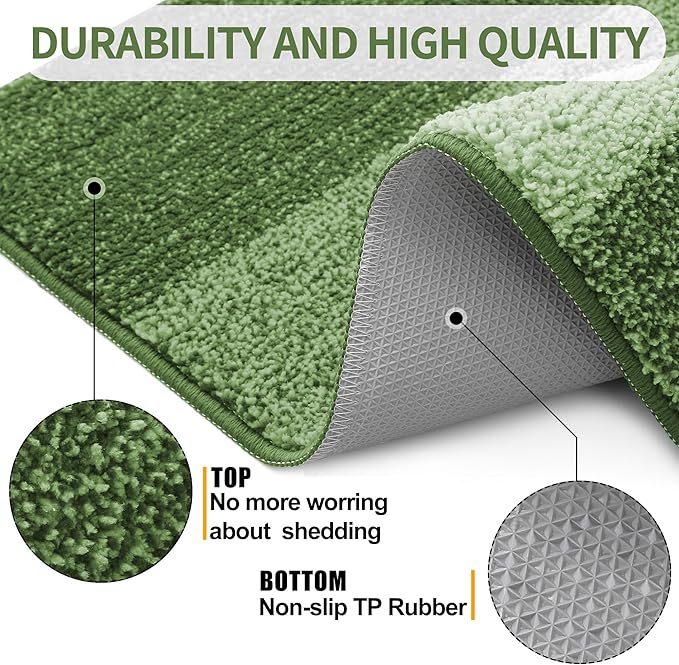 Kitinjoy Indoor Outdoor Door Mat, 36x24 Non-Slip Absorbent Dirt Trapper - Image 3