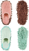 Jecery 2 Pair Microfiber Slippers Floor Cleaning Chenille Mop Slippers Base by Jecery